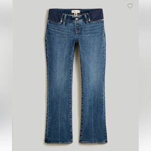 Madewell NWT Maternity Side Panel Kick Out Crop Jeans in Arlen Wash 32
